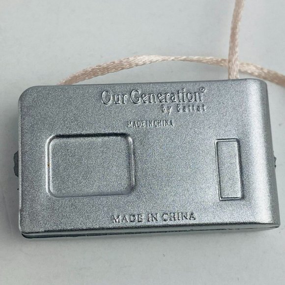 Our Generation Doll Accessory Toy Silver Camera On Strap Miniature Pretend Play - Picture 5 of 9